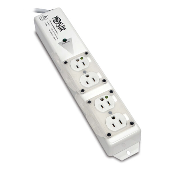 Tripp Lite Safe-IT UL 60601-1 Medical-Grade Power Strip for Patient-Care Vicinity, 4 15A Hospital-Grade Outlets, Safety Covers, 15 ft. Cord - Image 5